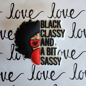 ♠️10/$10♠️ Black, Classy, and a Bit Sassy Crocs Charm